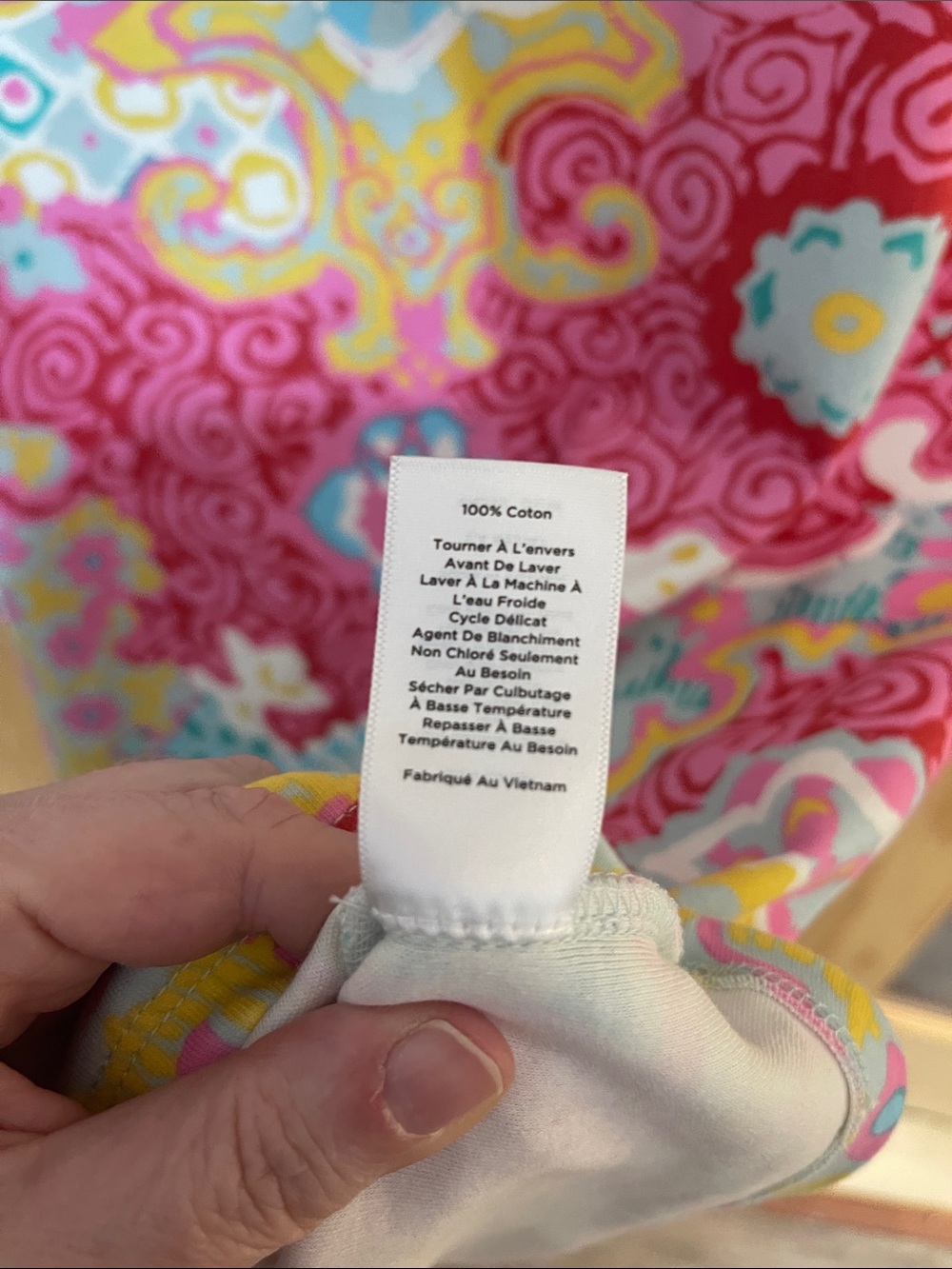 175. Talbots Multicolor Floral Shift Dress in Pink, Aqua & Yellow - Picture 5 of 5